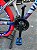 BICICLETA MTB FREERIDE ARO (26) VIKINGX TUFF-25 CAMBIO 24 VELOCIDADES (3X8) FREIO DISCO MECÂNICO COR PRATA/VERMELHO/AZUL - Imagem 5