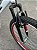 BICICLETA ARO (24) FEMININA GTI ATENA S/ MARCHA FREIOS V-BRAKE E SUSPENSÃO DIANTEIRA COR BRANCO/VERMELHO - Imagem 8