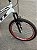 BICICLETA ARO (24) FEMININA GTI ATENA S/ MARCHA FREIOS V-BRAKE E SUSPENSÃO DIANTEIRA COR BRANCO/VERMELHO - Imagem 6