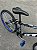 BICICLETA ARO (24) MASCULINA GTI THOR  S/ MARCHA FREIOS V-BRAKE E SUSPENSÃO DIANTEIRA COR PRETA/AZUL - Imagem 2