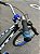 BICICLETA ARO (24) MASCULINA GTI THOR  S/ MARCHA FREIOS V-BRAKE E SUSPENSÃO DIANTEIRA COR PRETA/AZUL - Imagem 6