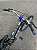 BICICLETA ARO (24) MASCULINA GTI THOR  S/ MARCHA FREIOS V-BRAKE E SUSPENSÃO DIANTEIRA COR PRETA/AZUL - Imagem 9