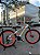 BICICLETA MTB FREERIDE ARO (26) PRO-X MANDRAKE KIT 24 VELOCIDADES (3X8) FREIO DISC MECÂNICO COR BRANCO/LARANJA - Imagem 1