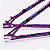 QUADRO ARO (26) HUPI NAJA V9 GANCHEIRA HORIZONTAL COR ROXO/BRANCO VIOLETA TAMANHO UNICO - Imagem 3