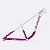 QUADRO ARO (26) HUPI NAJA V9 GANCHEIRA HORIZONTAL COR BRANCO/ROXO/ROSA TAMANHO UNICO - Imagem 1