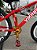 BICICLETA MTB FREERIDE ARO (26) VIKINGX TUFF-25 CAMBIO 8 VELOCIDADES FREIO DISC HIDRAULICO COR VERMELHO/DOURADO - Imagem 4