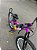 BICICLETA MTB FREERIDE ARO (26) VIKINGX TUFF-25 CAMBIO 8 VELOCIDADES FREIO DISC HIDRAULICO COR ROXO/AMARELO - Imagem 10