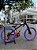 BICICLETA MTB FREERIDE ARO (26) VIKINGX TUFF-25 CAMBIO 7 VELOCIDADES (1X7) FREIO DISC MECÂNICO COR PRETO/ROSA/AZUL - Imagem 1