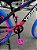 BICICLETA MTB FREERIDE ARO (26) VIKINGX TUFF-25 CAMBIO 7 VELOCIDADES (1X7) FREIO DISC MECÂNICO COR PRETO/ROSA/AZUL - Imagem 3