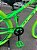 BICICLETA MTB FREERIDE ARO (26) VELOOH RIDE CAMBIO 7 VELOCIDADES (1X7) FREIO DISC MECÂNICO COR VERDE NEON - Imagem 4