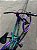 BICICLETA MTB FREERIDE ARO (26) VELOOH RIDE CAMBIO 7 VELOCIDADES (1X7) FREIO DISC MECÂNICO COR ROXO/VERDE AQUA - Imagem 9