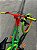 BICICLETA MTB FREERIDE ARO (26) VELOOH RIDE CAMBIO 7 VELOCIDADES (1X7) FREIO DISC MECÂNICO COR VERDE NEON/LARANJA - Imagem 9