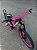 BICICLETA MTB FREERIDE ARO (26) VELOOH RIDE CAMBIO 7 VELOCIDADES (1X7) FREIO DISC MECÂNICO COR ROSA/PRETO - Imagem 7