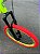 BICICLETA MTB FREERIDE ARO (26) VELOOH RIDE CAMBIO 7 VELOCIDADES (1X7) FREIO DISC MECÂNICO COR VERMELHO/ VERDE NEON - Imagem 4