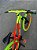 BICICLETA MTB FREERIDE ARO (26) VELOOH RIDE CAMBIO 7 VELOCIDADES (1X7) FREIO DISC MECÂNICO COR LARANJA/VERDE NEON - Imagem 9