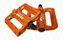 PAR DE PEDAL ABSOLUTE BRUTUS FLAT LARANJA COM ESFERA (EIXO GROSSO) - Imagem 1