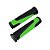 PAR DE MANOPLA PUNHO BIKE MTB VELOOH PRETO/VERDE BORRACHA 135MM - Imagem 2
