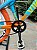 BICICLETA MTB FREERIDE ARO (26) VIKINGX TUFF-25 CAMBIO 7 VELOCIDADES (1X7) FREIO DISC MECÂNICO COR AZUL/LARANJA/BRANCO - Imagem 3
