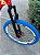 BICICLETA MTB FREERIDE ARO (26) VIKINGX TUFF-25 CAMBIO 8 VELOCIDADES FREIO DISC HIDRAULICO COR VERMELHO/AZUL/BRANCO - Imagem 7