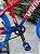 BICICLETA MTB FREERIDE ARO (26) VIKINGX TUFF-25 CAMBIO 8 VELOCIDADES FREIO DISC HIDRAULICO COR VERMELHO/AZUL/BRANCO - Imagem 3
