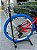 BICICLETA MTB FREERIDE ARO (26) VIKINGX TUFF-25 CAMBIO 8 VELOCIDADES FREIO DISC HIDRAULICO COR VERMELHO/AZUL/BRANCO - Imagem 5