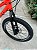 BICICLETA ARO (20) MTB COLLI AIRON 7 VELOCIDADES (1X7) FREIO A DISCO MECÂNICO COR LARANJA NEON - Imagem 8