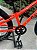 BICICLETA ARO (20) MTB COLLI AIRON 7 VELOCIDADES (1X7) FREIO A DISCO MECÂNICO COR LARANJA NEON - Imagem 5