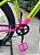 BICICLETA MTB ARO (29) VELOOH  8 VELOCIDADES (1X8) FREIO DISCO MECÂNICO TAMANHO 15 (P) AMARELO NEON/ROSA - Imagem 5