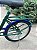 BICICLETA ARO (20) FEMININA/MASCULINA COR VERDE/AZUL S/MARCHA MARCA TIPO MONARETA - Imagem 2