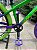 BICICLETA MTB FREERIDE ARO (26) VIKINGX TUFF-X44 CAMBIO 8 VELOCIDADES (1X8) FREIO DISC HIDRAULICO COR VERDE/ROXO - Imagem 8