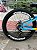 BICICLETA MTB FREERIDE ARO (26) VIKINGX TUFF-25 KIT 21 VELOCIDADES (3x7) FREIO DISC MECÂNICO COR  AZUL/LARANJA (USADA) - Imagem 2