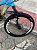 BICICLETA MTB FREERIDE ARO (26) VIKINGX TUFF-25 KIT 21 VELOCIDADES (3x7) FREIO DISC MECÂNICO COR  AZUL/LARANJA (USADA) - Imagem 6