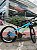 BICICLETA MTB FREERIDE ARO (26) VIKINGX TUFF-25 KIT 21 VELOCIDADES (3x7) FREIO DISC MECÂNICO COR  AZUL/LARANJA (USADA) - Imagem 1