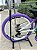 BICICLETA MTB FREERIDE ARO (26) VIKINGX TUFF-X44 CAMBIO 8 VELOCIDADES (1X8) FREIO DISC HIDRAULICO COR ROXO/BRANCO/VERDE - Imagem 4