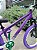 BICICLETA MTB FREERIDE ARO (26) VIKINGX TUFF-X44 CAMBIO 8 VELOCIDADES (1X8) FREIO DISC HIDRAULICO COR ROXO/BRANCO/VERDE - Imagem 3