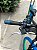 BICICLETA MTB FREERIDE ARO (26) VIKINGX TUFF X-25 CAMBIO 7VELOCIDADES (1X7) FREIO DISCO MECÂNICO COR GRAFITE/VERDE/AZUL - Imagem 11