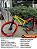 BICICLETA MTB FREERIDE ARO (26) VIKINGX TUFF-X44 CAMBIO 8 VELOCIDADES (1X8) FREIO DISC HIDRAULICO COR AMAR NEON/VERMELHO - Imagem 1