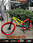 BICICLETA MTB FREERIDE ARO (26) VIKINGX TUFF-X44 CAMBIO 8 VELOCIDADES (1X8) FREIO DISC HIDRAULICO COR AMAR NEON/VERMELHO - Imagem 1