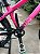 BICICLETA MTB FREERIDE ARO (26) VIKINGX TUFF-X44 CAMBIO 8 VELOCIDADES (1X8) FREIO DISC HIDRAULICO COR ROSA/PRETO - Imagem 8