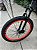BICICLETA MTB FREERIDE ARO (26) VIKINGX TUFF X-25 CAMBIO 7VELOCIDADES (1X7) FREIO DISCO MECÂNICO COR GRAFITTE/LARANJA - Imagem 7