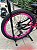 BICICLETA MTB FREERIDE ARO (26) VIKINGX TUFF X-25 CAMBIO 7VELOCIDADES (1X7) FREIO DISCO MECÂNICO COR PRETO/ROSA - Imagem 3