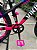 BICICLETA MTB FREERIDE ARO (26) VIKINGX TUFF X-25 CAMBIO 7VELOCIDADES (1X7) FREIO DISCO MECÂNICO COR PRETO/ROSA - Imagem 4