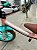 BICICLETA ARO (12) FEMININA BALANCE (EQUILIBRIO) BIKE LOVE ROSA/VERDE AGUA - Imagem 5