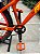 BICICLETA MTB FREERIDE ARO (26) RAVA CAMBIO 7VELOCIDADES (1X7) FREIO DISCO MECÂNICO COR LARANJA/MARRON/AMARELO - Imagem 3