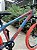 BICICLETA MTB FREERIDE ARO (26) VIKINGX TUFF H-25 8 V (1x8) FREIO DISC HIDRÁULICO COR CINZA AZUL/LARANJA (USADA) - Imagem 8
