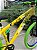 BICICLETA MTB FREERIDE ARO (26) RAVA CAMBIO 7 VELOCIDADES (1X7) FREIO DISCO MECÂNICO COR AMARELO/VERDE - Imagem 5