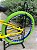 BICICLETA MTB FREERIDE ARO (26) RAVA CAMBIO 7 VELOCIDADES (1X7) FREIO DISCO MECÂNICO COR AMARELO/VERDE - Imagem 6