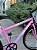 BICICLETA ARO (26) FEMININA COR ROSA CLARO SEM MARCHA MARCA MILANO QUADRO REBAIXADO COM CESTA - Imagem 5