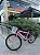 BICICLETA ARO (26) FEMININA COR ROSA CLARO SEM MARCHA MARCA MILANO QUADRO REBAIXADO COM CESTA - Imagem 2