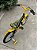 BICICLETA ARO (16) MASCULINA COR PRETO/AMARELO S/MARCHA V-BRAKE MARCA MILANO CARTOON BAT - Imagem 7